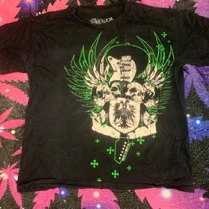 Cute skull crop top